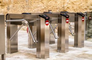 What is a turnstile gate?