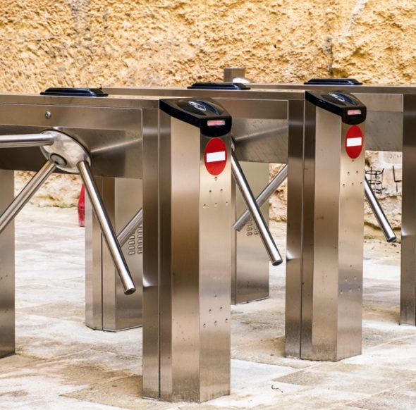 What is a turnstile gate?