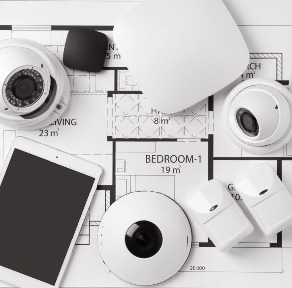 How does a security camera system work?