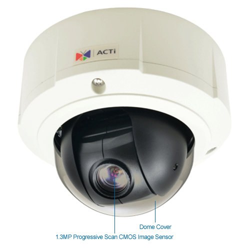 acti b94 1.3mp outdoor 10x ptz dome ip security camera