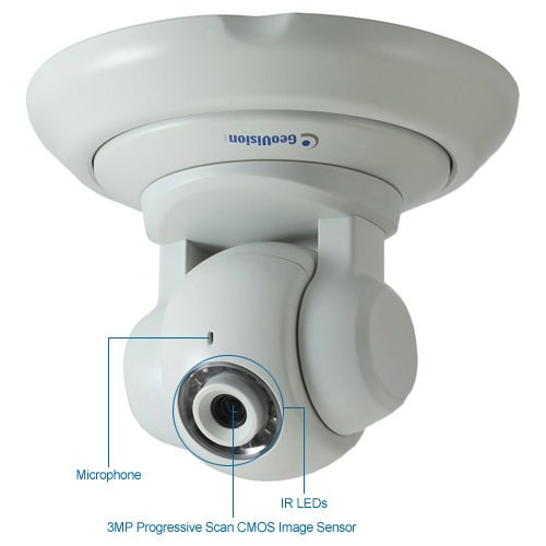 geovision gv-pt320d 3mp indoor pan/tilt ip security camera