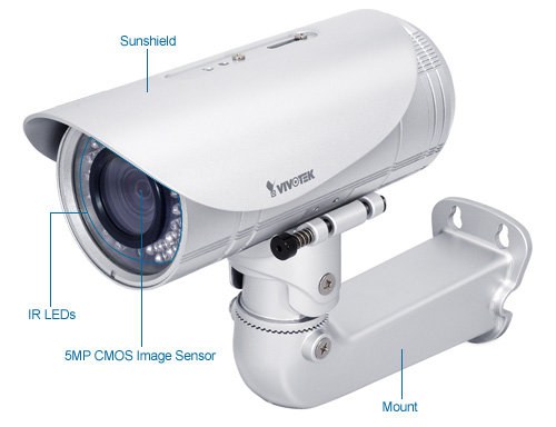 vivotek ip8372 outdoor 5 megapixel ip security camera