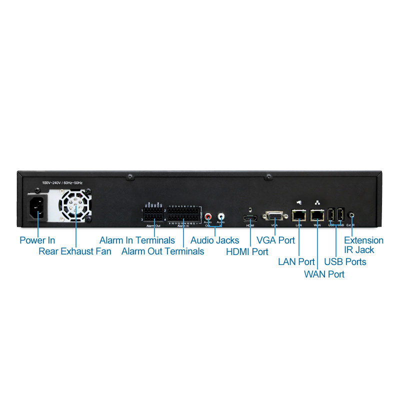 Messoa NVR206-016 16-channel Plug & Play Network Recorder