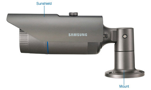 samsung sco-3080r outdoor wdr 650tvl ir bullet security camera