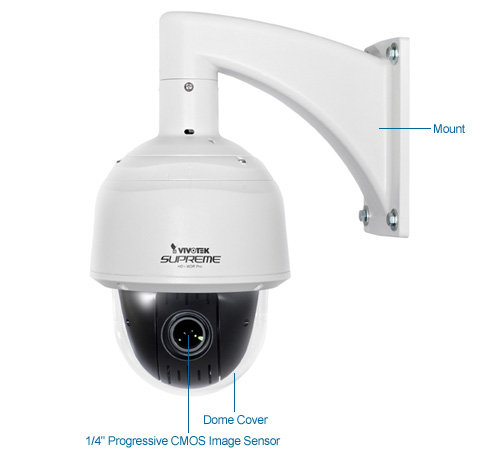 vivotek sd8314e 18x outdoor ptz ip camera - poe plus