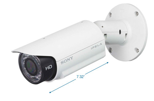 sony snc-ch180 ir bullet 720p hd security camera (view-dr technology)