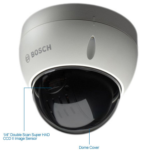 bosch vez-423-ewts mini ptz vandal-resistant dome security camera