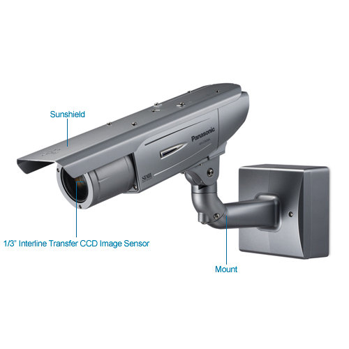 panasonic wv-cw384 super-dynamic 3 cctv security camera