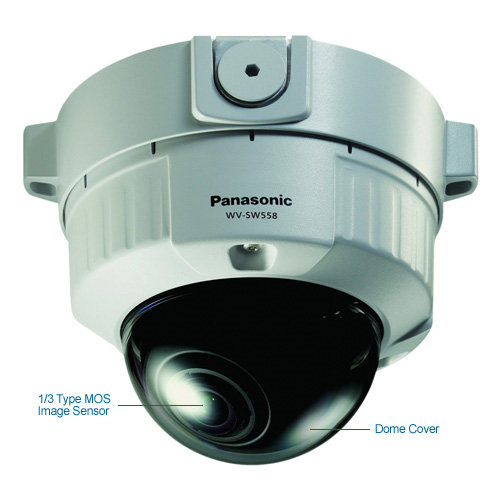 panasonic wv-sw558 vandal resistant full hd dome ip camera