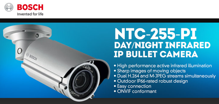 bosch ntc-255-pi day/night infrared ip bullet camera